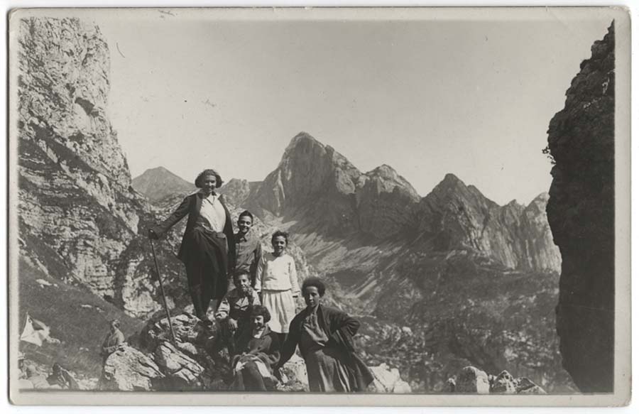 Ritratto della famiglia Schiava sul Freikofel