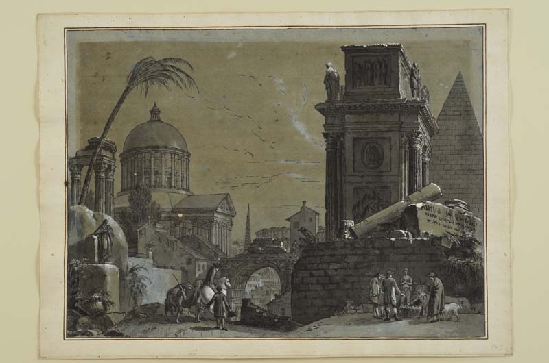 paesaggio con rovine