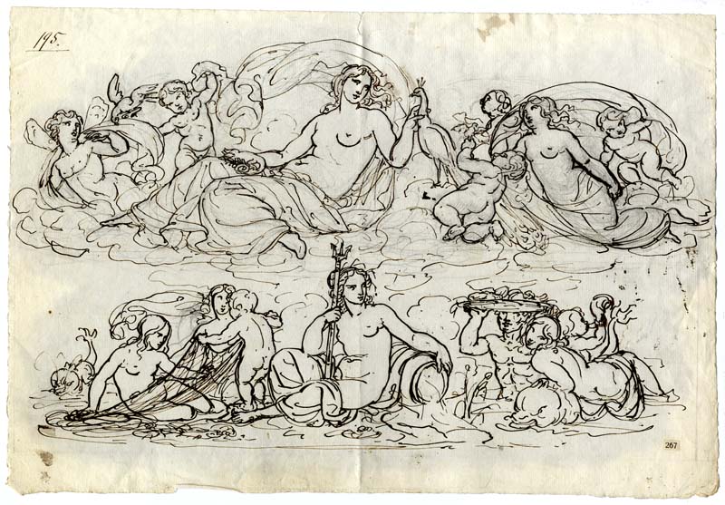 allegorie dell'aria e dell'acqua