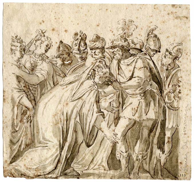 Alessandro Magno riceve l'omaggio della famiglia di Dario