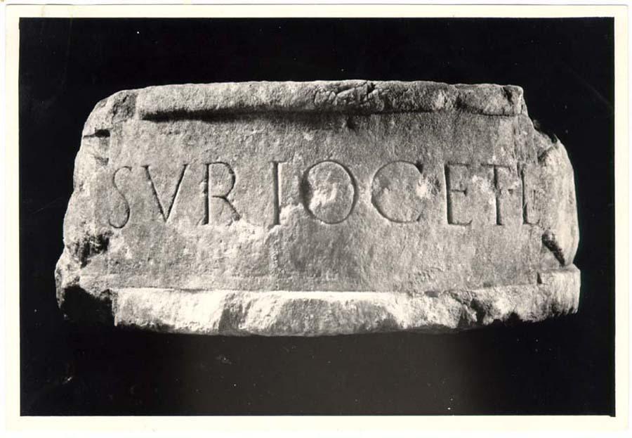 Iscrizione sepolcrale in lingua latina di età imperiale